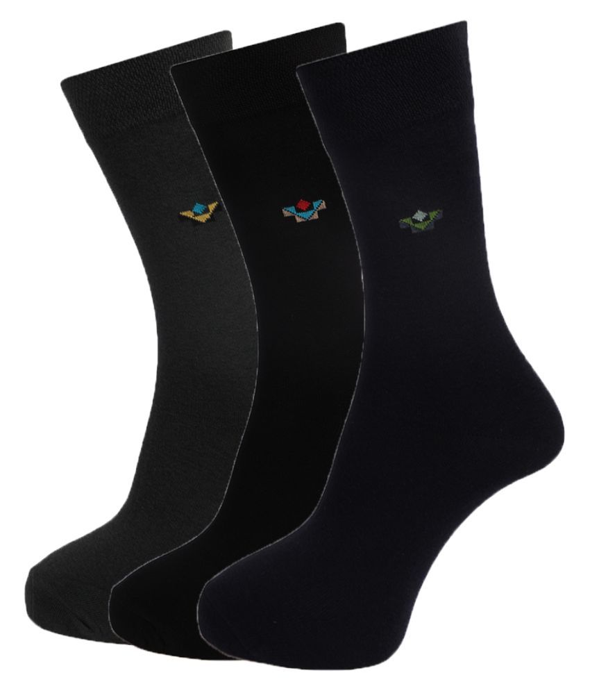     			Dollar Socks Multi Casual Full Length Socks Pack of 3