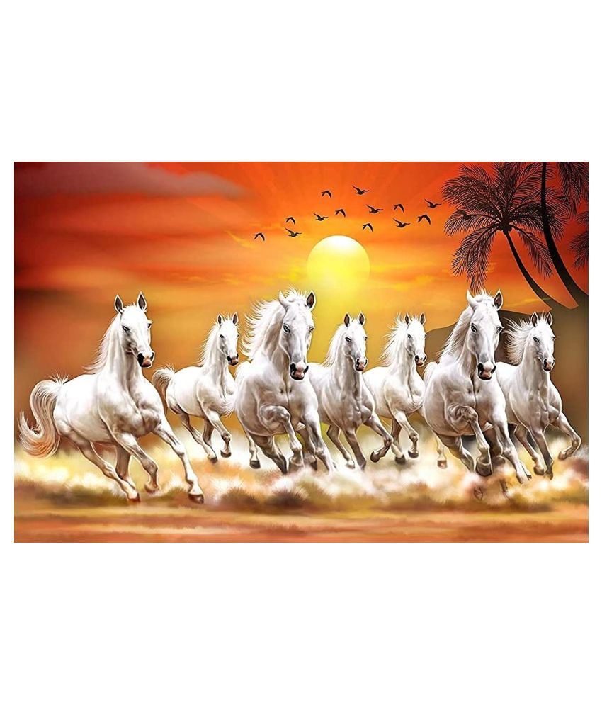 FMPoster 7 horse Paper Photo Wall Poster Without Frame: Buy ...