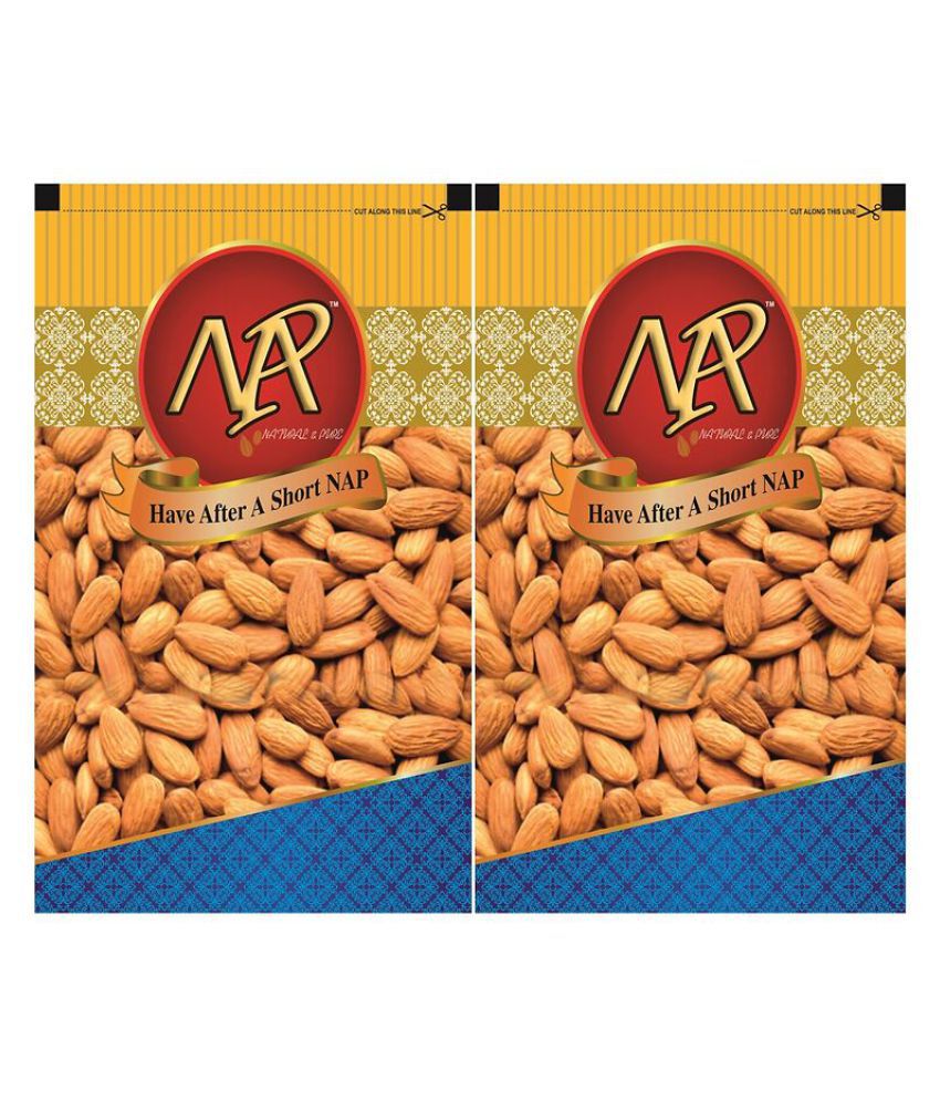     			Nap Premium Quality California Almonds Pack of 2 (400g x 2)