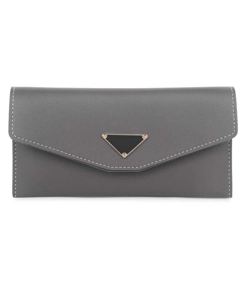 Stropcarry Gray Faux Leather Wristlet