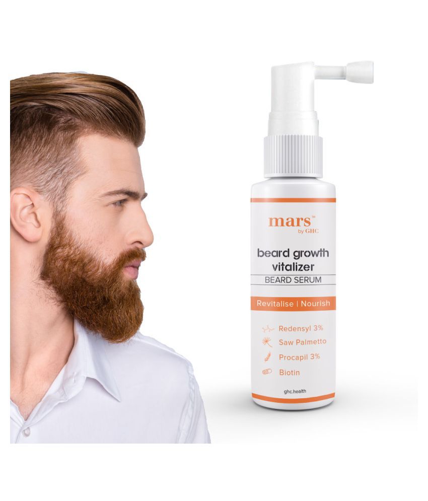 mars by GHC Beard Vitalizer (60 ml) | Promotes Longer & Thicker Beard, Reduces Patchy Beard | Powered With Redensyl, Procapil & Saw Palmetto | Paraben, SLS & Sulfate Free: Buy mars mars by GHC Beard Vitalizer (60 ml) | Promotes Longer & Thicker Beard, Reduces Patchy Beard | Powered With Redensyl, Procapil & Saw Palmetto | Paraben, SLS & Sulfate Free: Buy mars