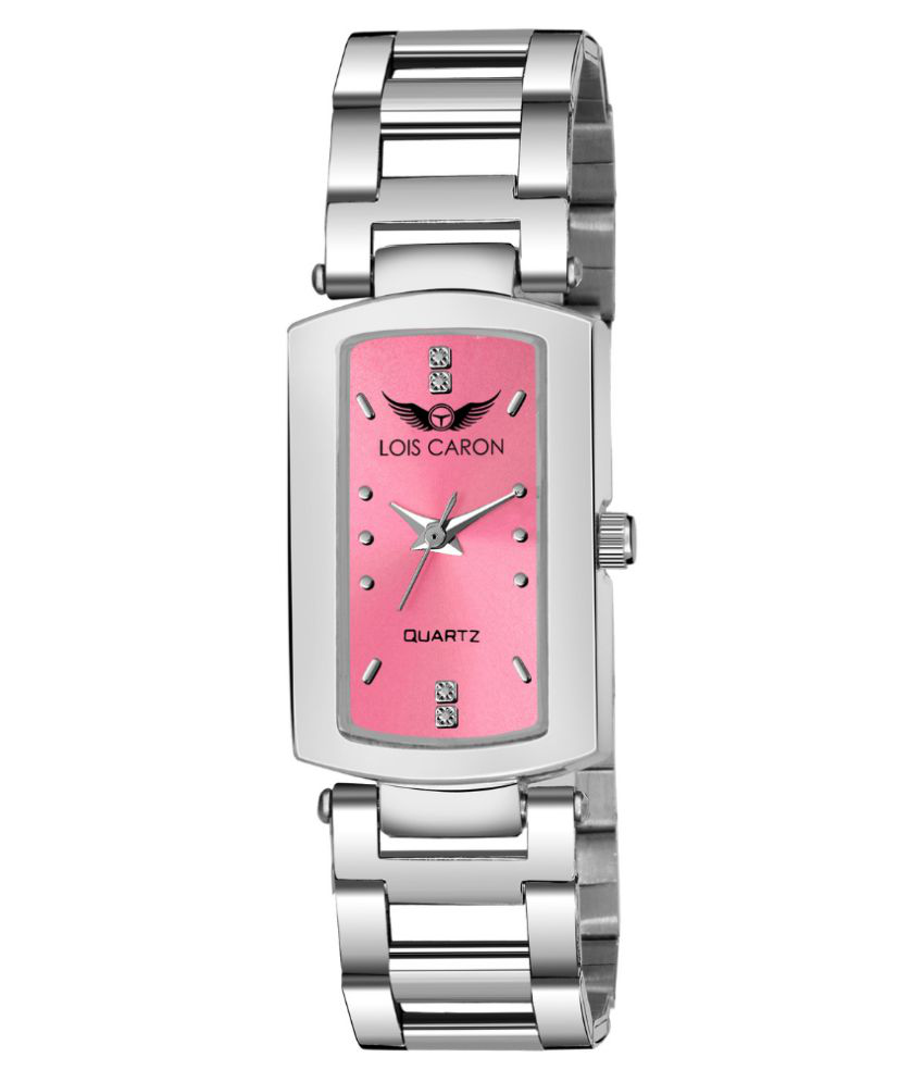 Lois Caron - Silver Stainless Steel Analog Womens Watch