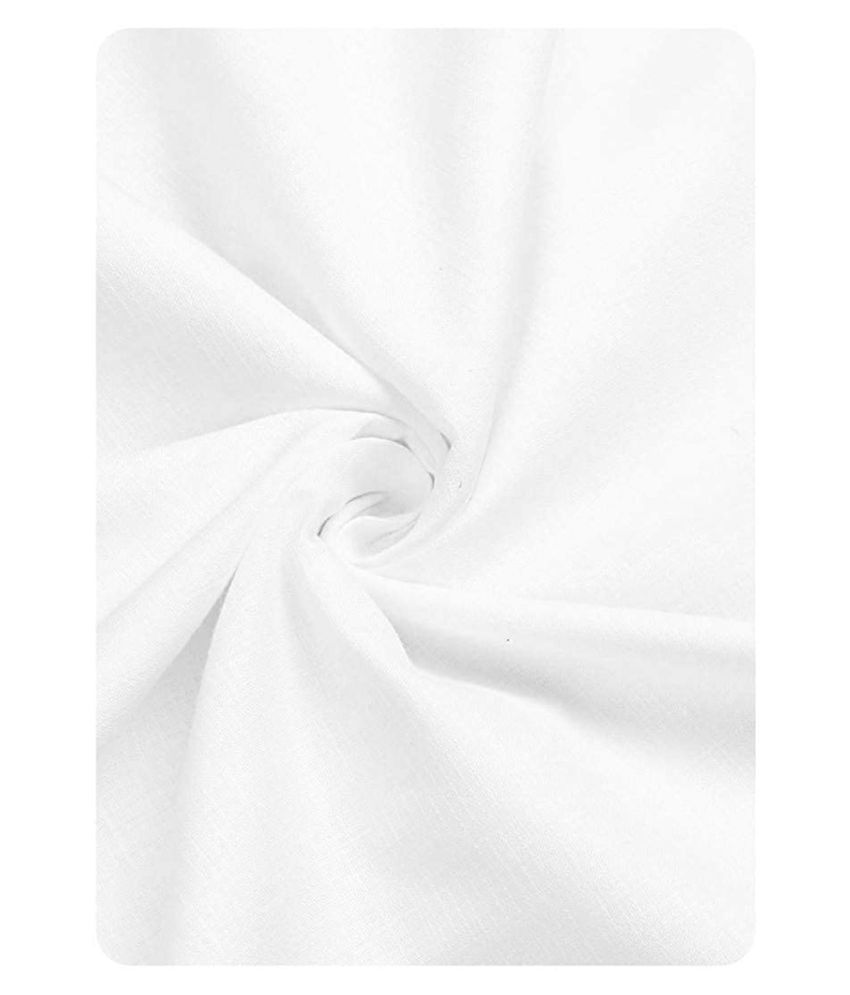 CRAFT LEE White Linen Unstitched Shirt pc