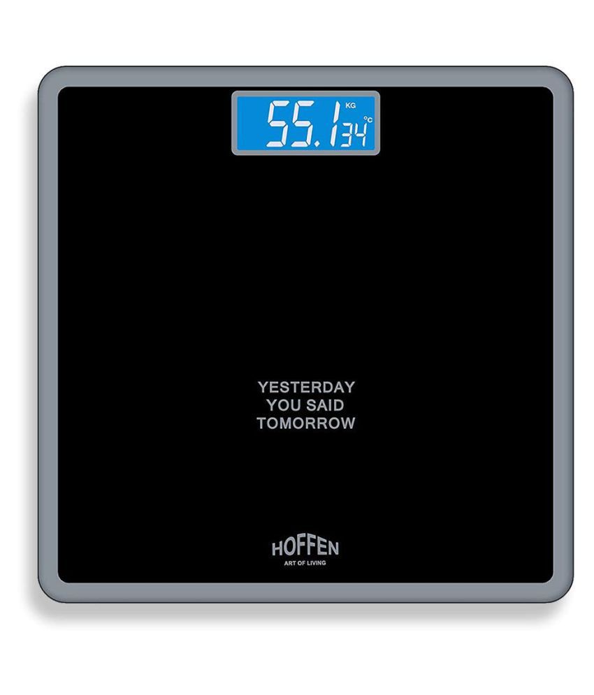     			Hoffen Electronic Digital LCD Body Weighing Scales HO-18 Black