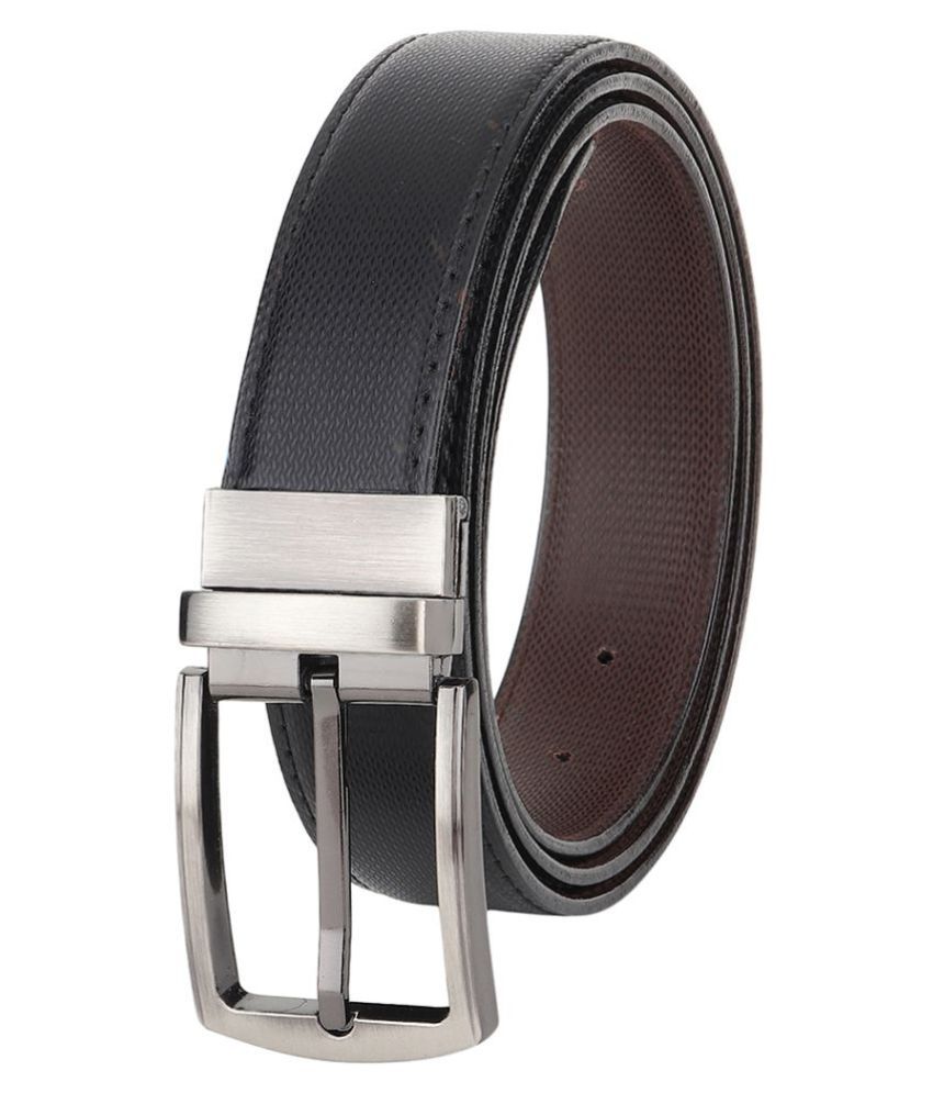     			SUNSHOPPING Black PU Formal Belt