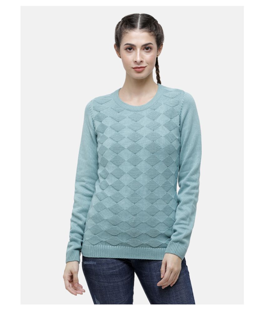     			98 Degree North Cotton Green Pullovers - Single