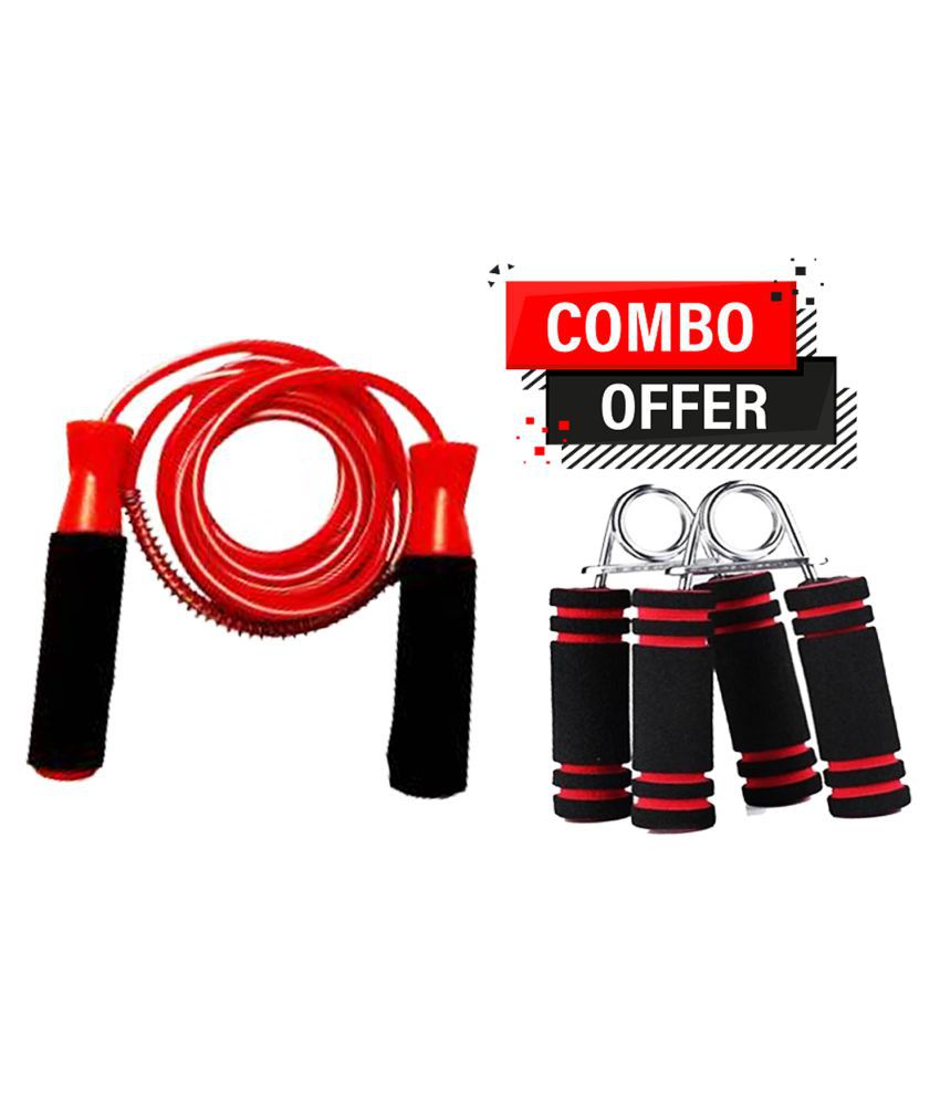     			Combo Skipping Rope And Hand Grip  With Ball Bearings Rapid Speed Jump Rope and  Foam Handles