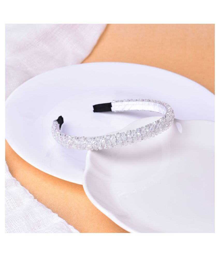     			Vouge White Casual Hair Band