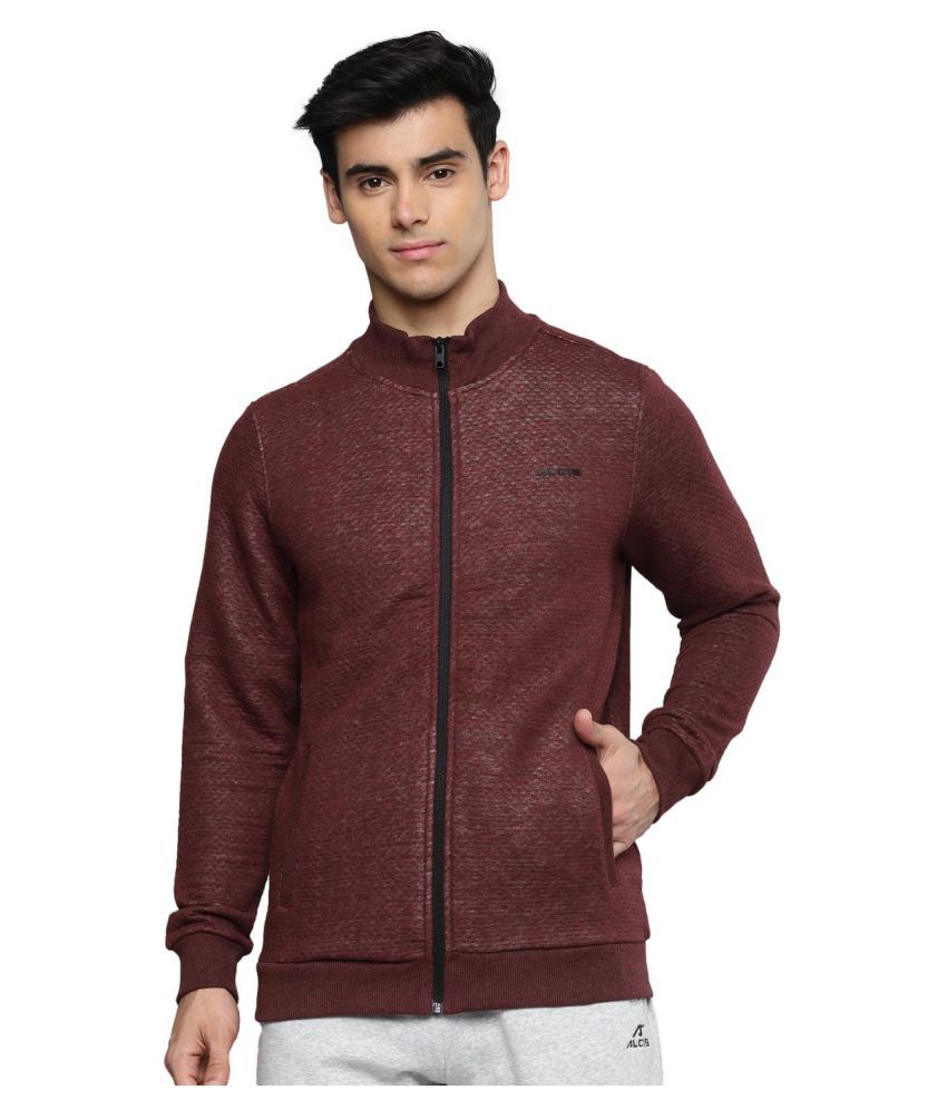     			Alcis Burgundy Cotton Sweatshirt