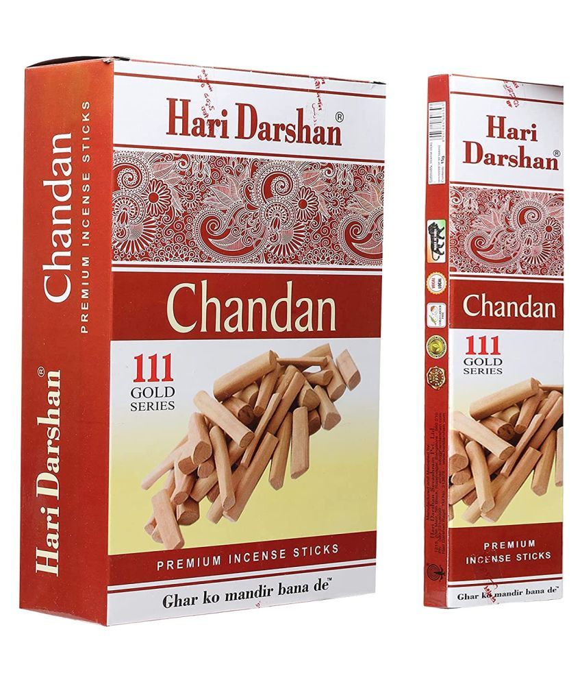 Buy Hari Darshan Chandan 111 Gold Agarbatti Premium Incense Sticks