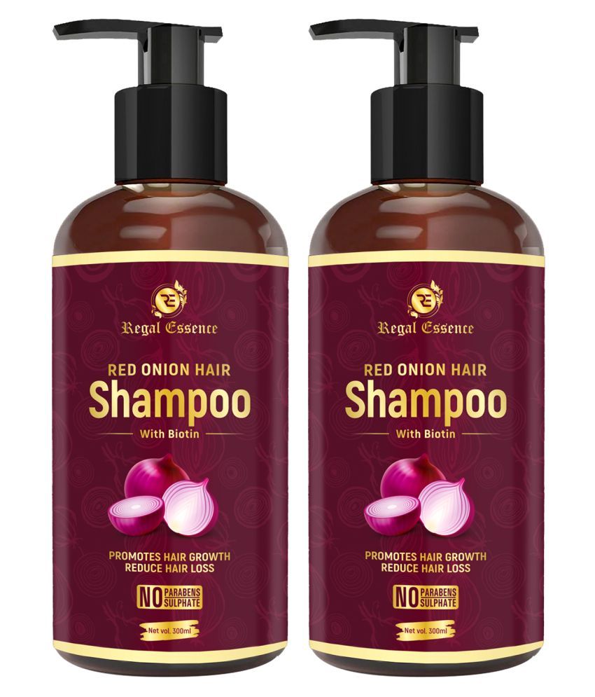 Regal Essence Red Onion Hair Shampoo with Biotin Onion Seeds Oil, Amla