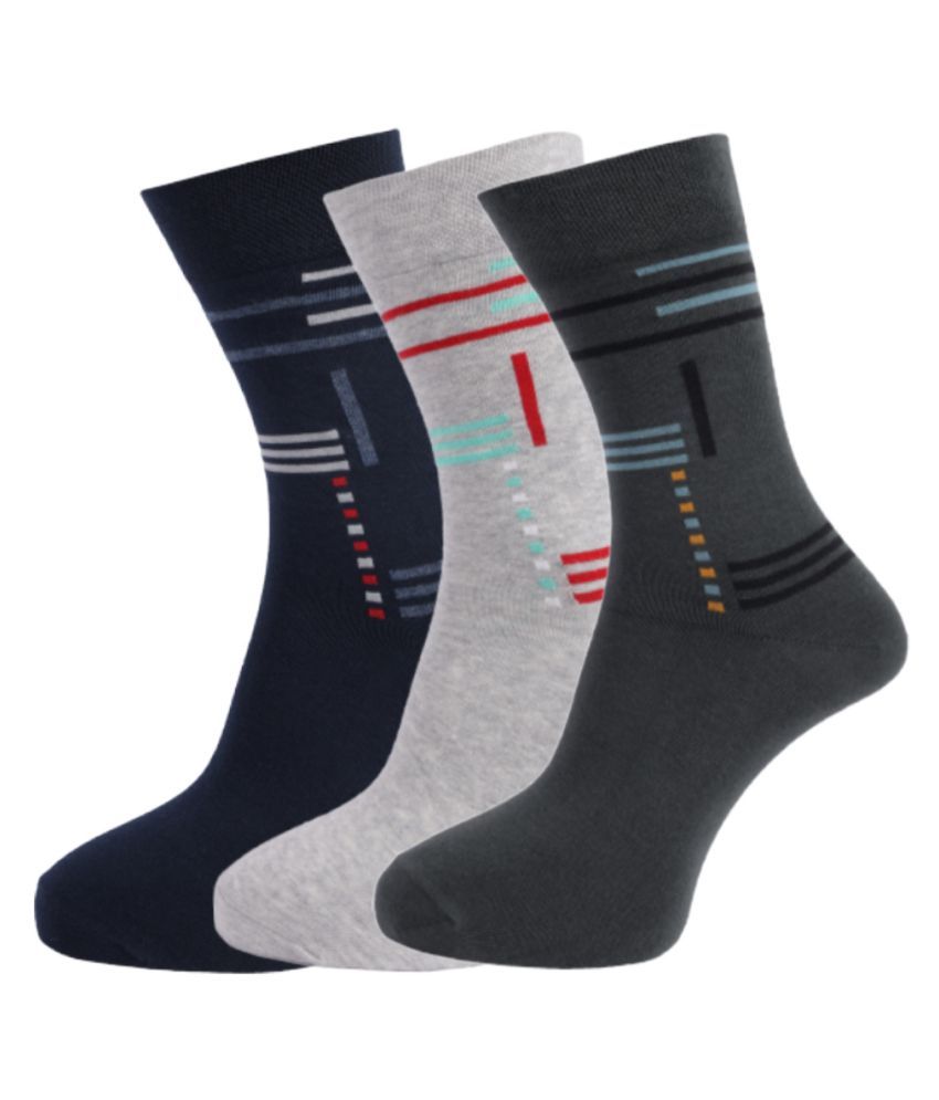     			Dollar - Cotton Men's Printed Multicolor Full Length Socks ( Pack of 3 )