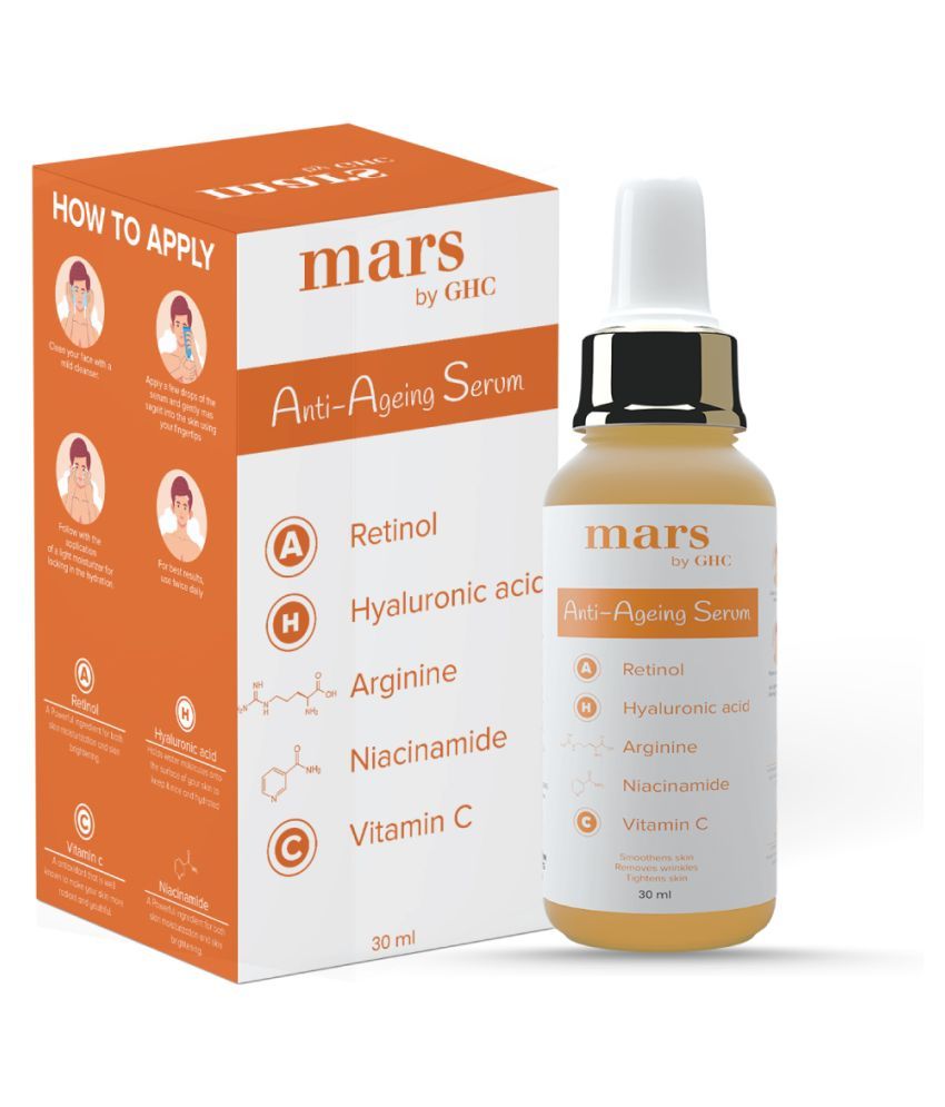 Buy Mars by GHC Anti Ageing Face Serum Niacinamide, Retinol, Vitamin E