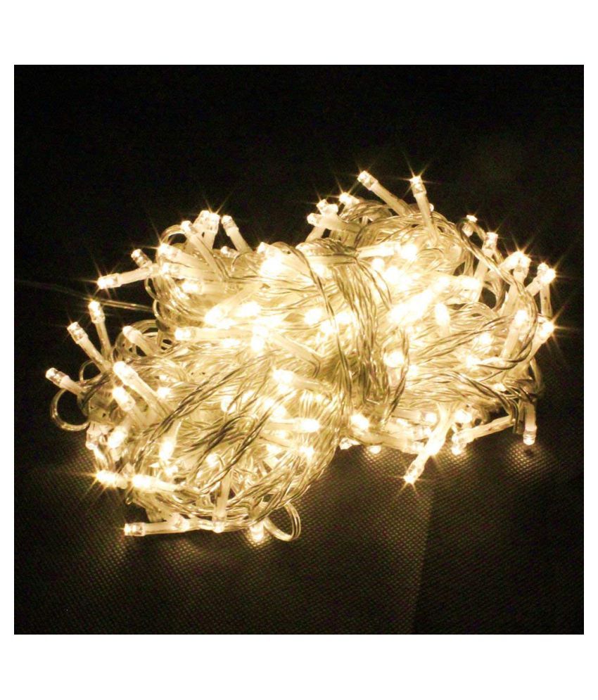     			EmmEmm 10Mtr Warm White Diwali Led Ladi String Lights Gold