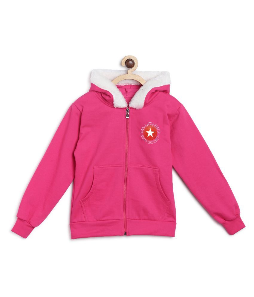     			Fashionable Pink color hooded sweatshirts for Kids