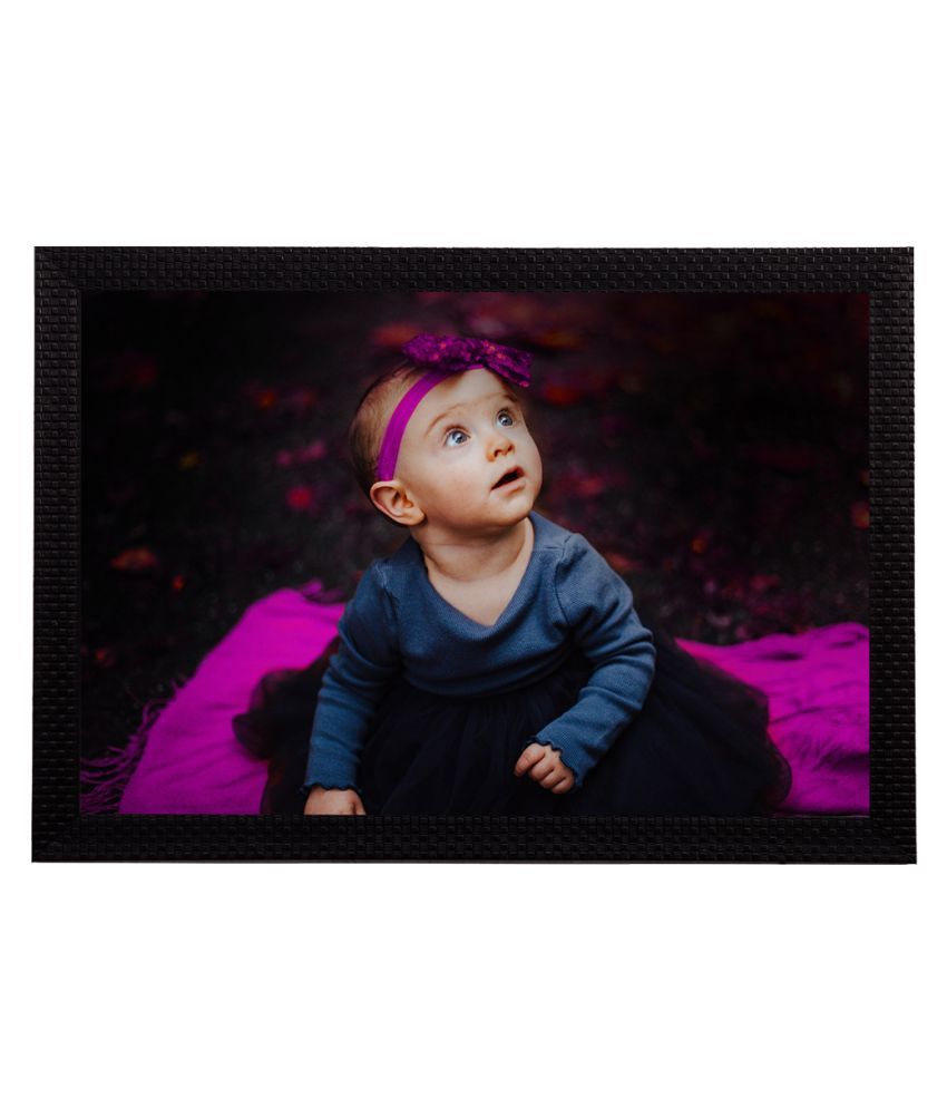     			eCraftIndia Cute Baby Satin Matt Texture UV Wall Art Painting