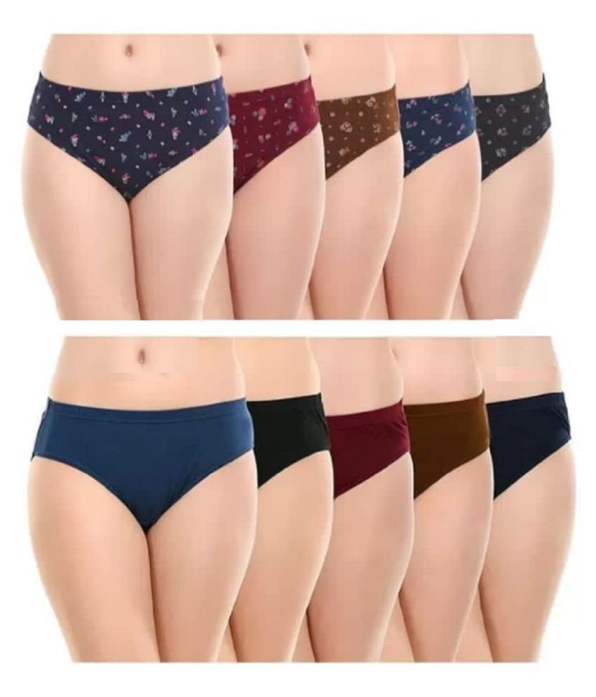 Hum Tum cosmetics Cotton Hipsters - Pack of 10 & more