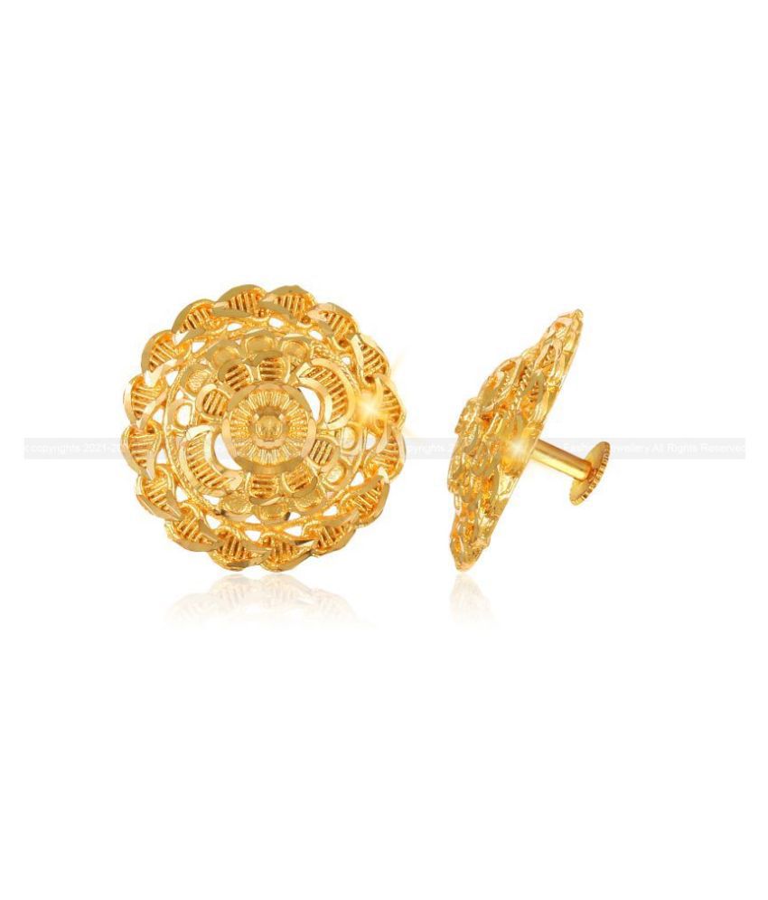     			Vighnaharta Twinkling Elegant Shimmering Unique Gold Plated Jumbo Stud Earring for Women and Girls [VFJ1343ERG ]