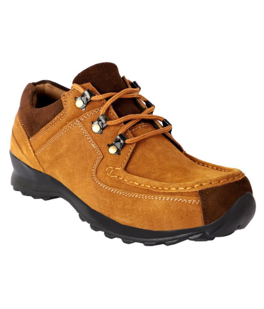     			1AAROW - Tan Men's Boat Shoes