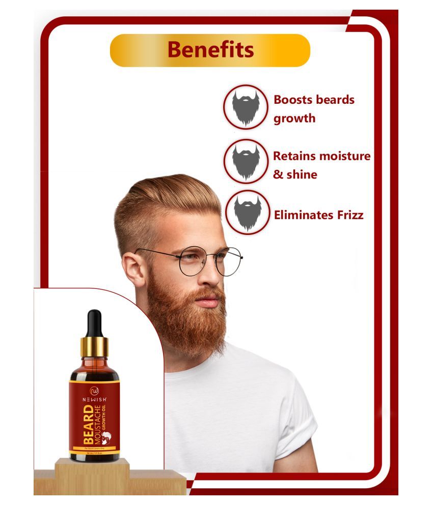 Newish Beard Growth Oil For Men 50ml Buy Newish Beard Growth Oil For Men 50ml At Best Prices In 