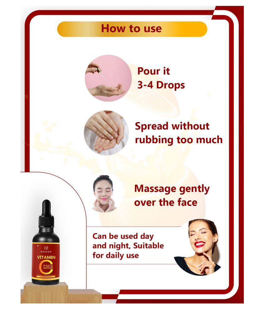 Newish Vitamin C Serum for Face Pigmentation and Oily Skin for Men and