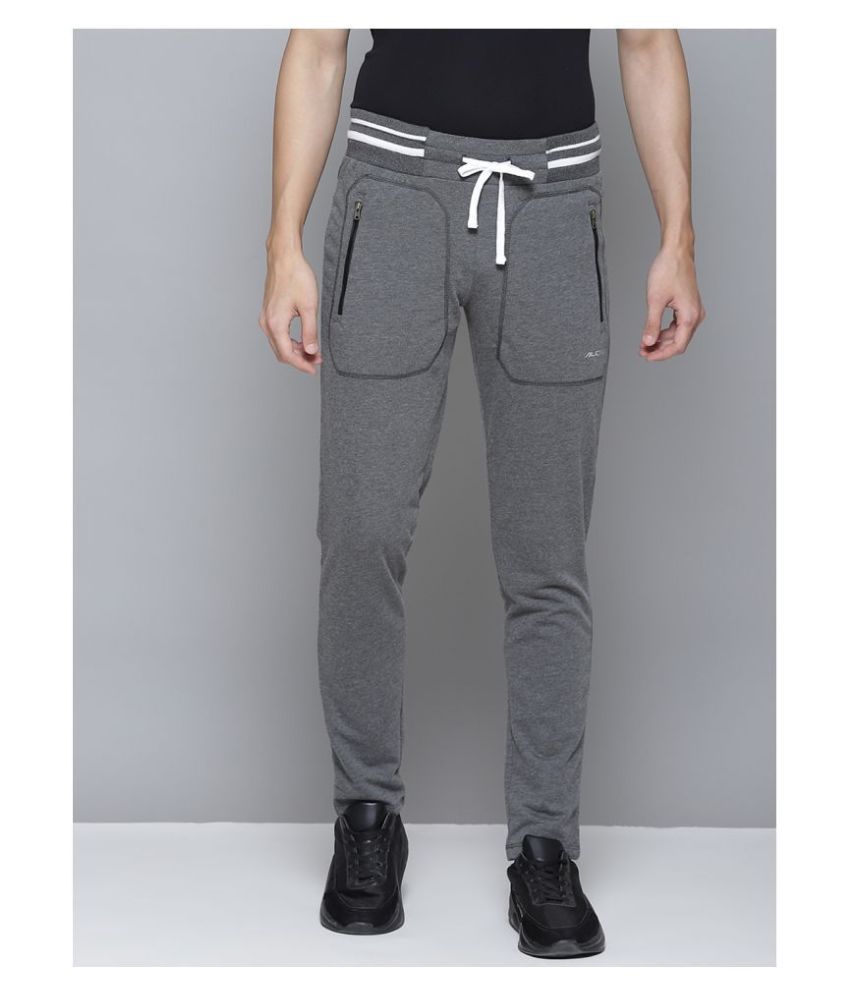     			Alcis - Dark Grey Cotton Men's Sports Trackpants ( Pack of 1 )