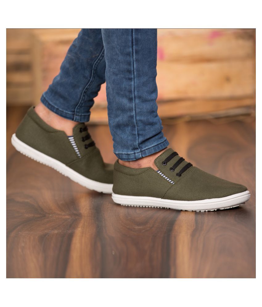     			Kzaara Green Casual Shoes