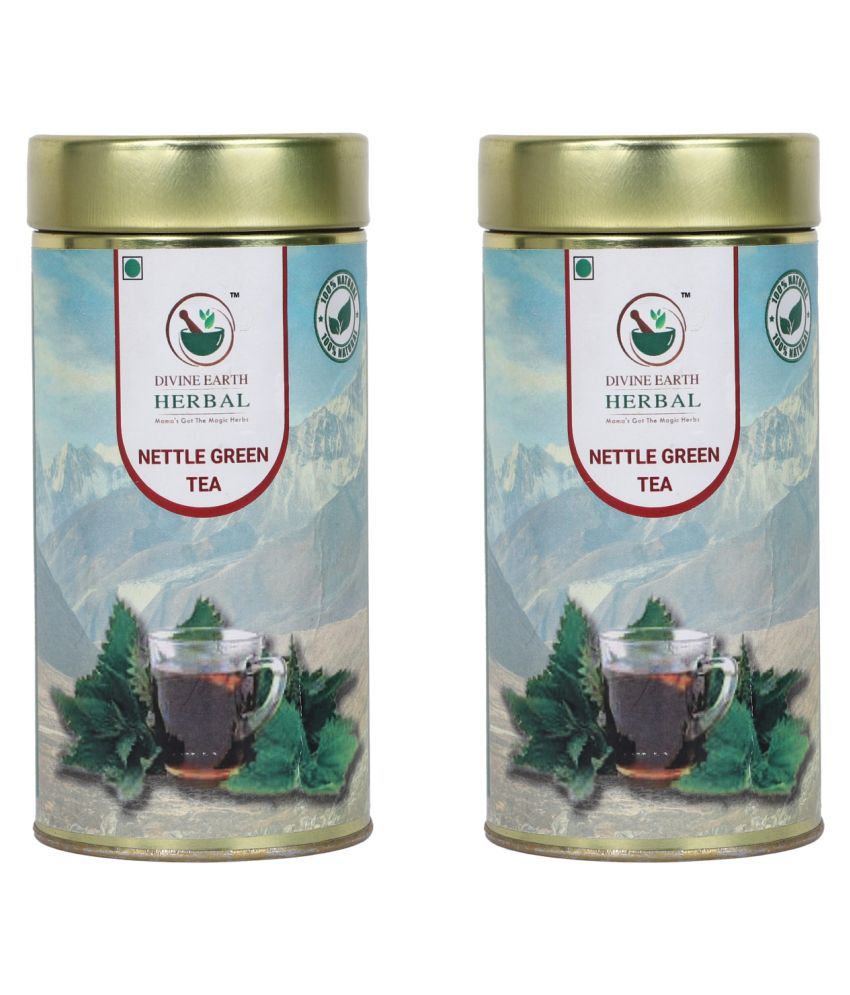     			DIVINE EARTH HERBAL Nettle Tea Loose Leaf 48 gm Pack of 2