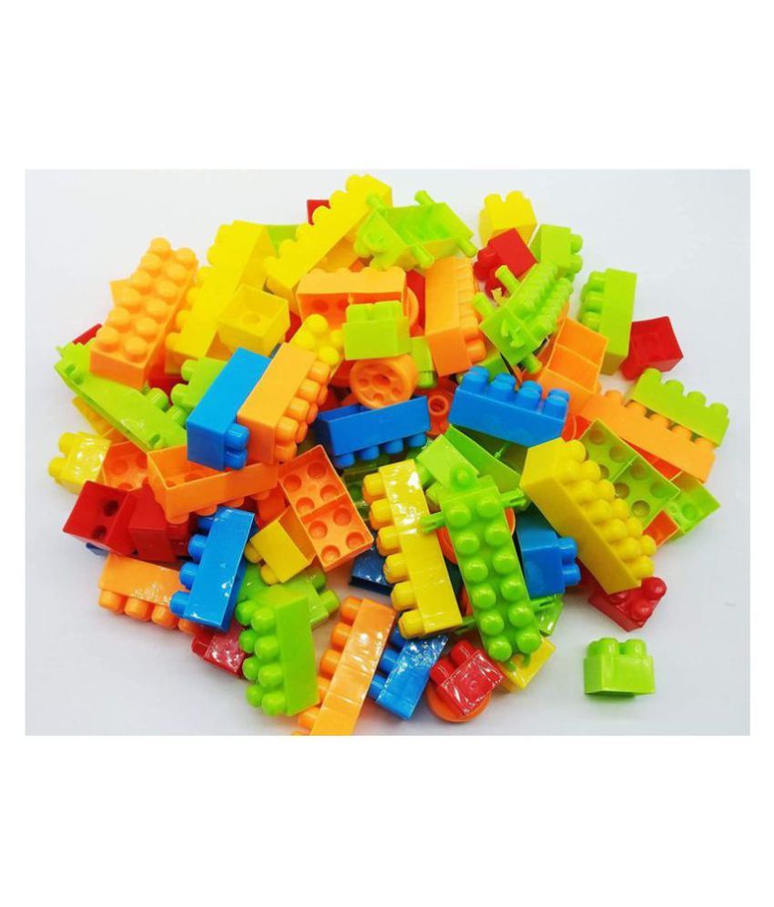 SATSUN Building Blocks Puzzles Games Bricks Toys Sets with Wheel ...