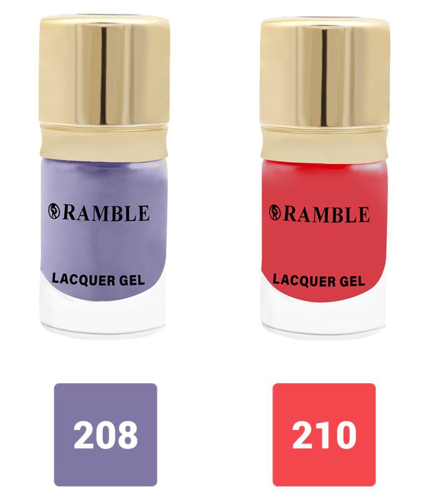     			RC RAMBLE Nail Polish Pink Purple Matte Pack of 2 12 mL