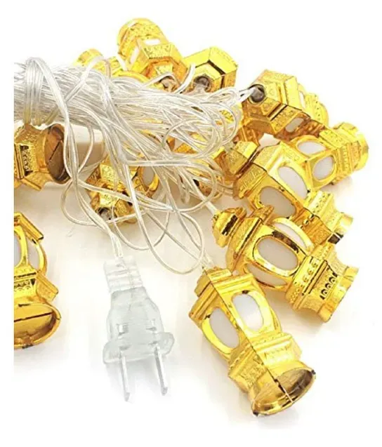 11FT Lantern String Lights with 10 Bulbs Warm Lanterns - Yellow