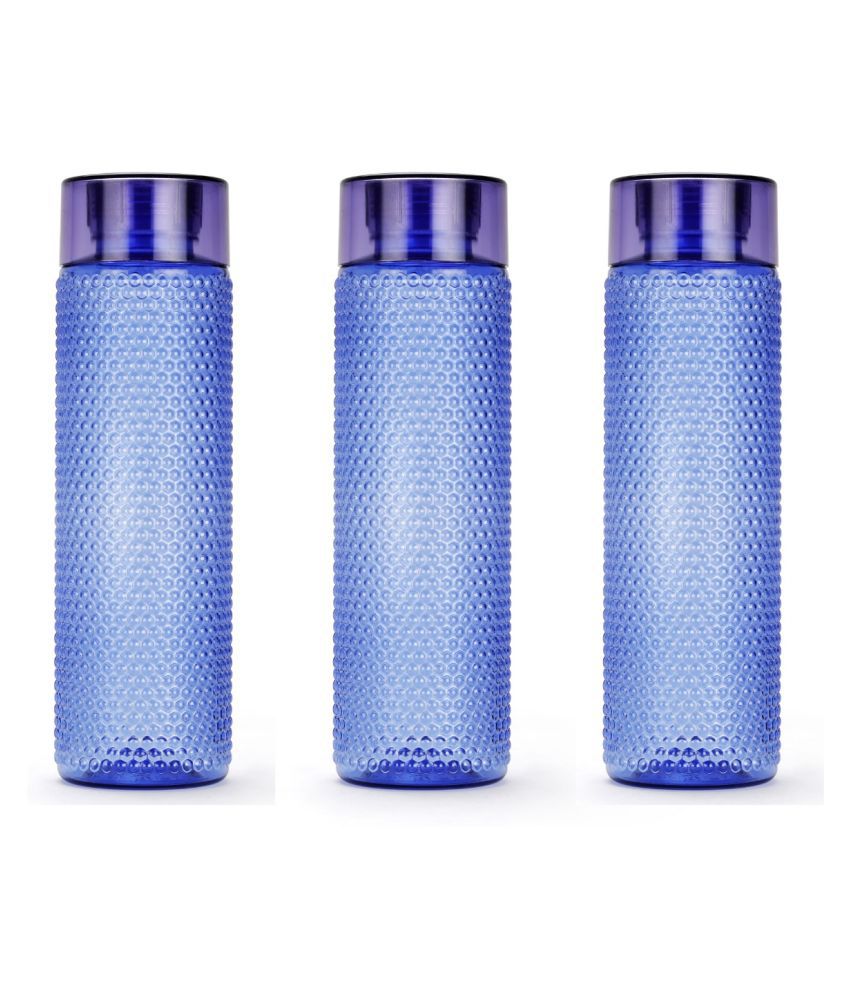     			Honeycomb Bottle 1 Litre - Set of 3 - Blue