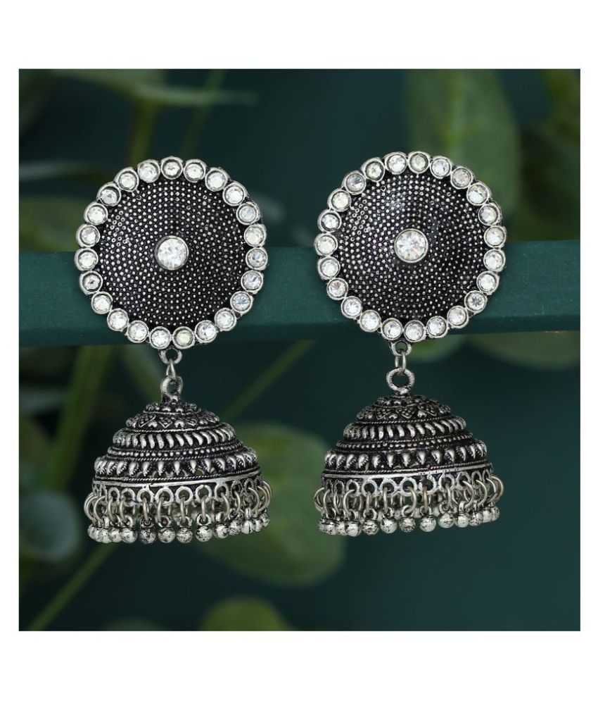     			Sukkhi Alluring Oxidised Jhumki Earring for Women