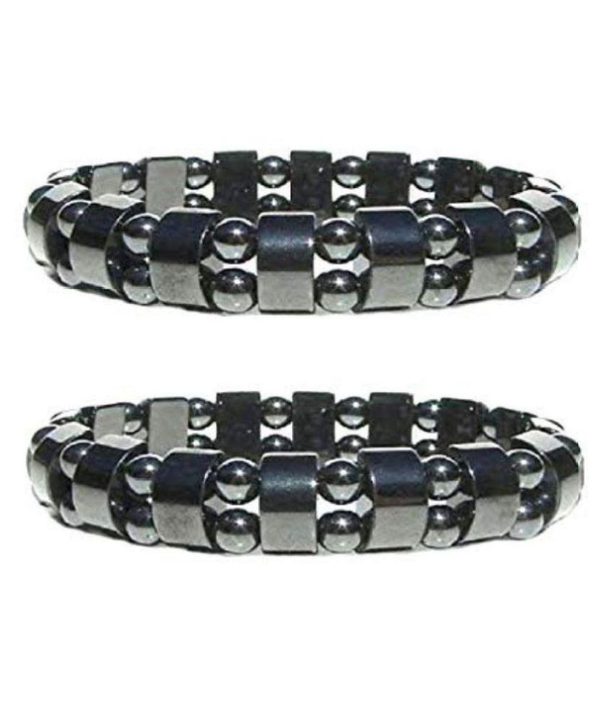     			TEVATIYA- Black Bracelet (Pack of 2)