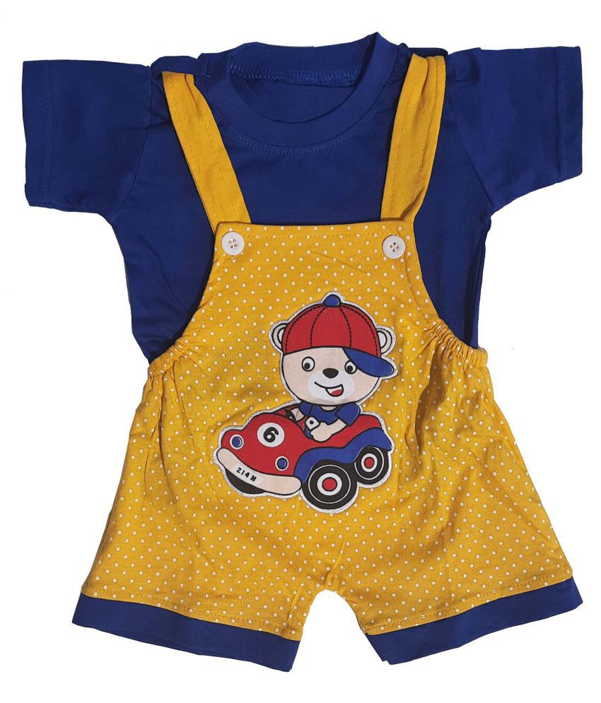     			TRITI  Presents Cotton Dungaree For Baby Boys & Girls (Pack of 1)