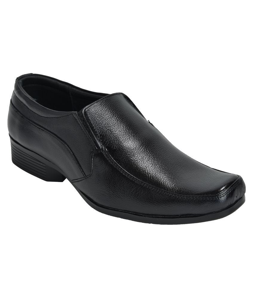 Ajanta - Black Men's Slip On Formal Shoes