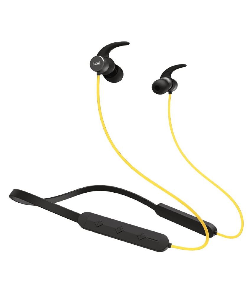 boAt Rockerz 255 Pro In-Ear Wireless Earphones with ASAP Charge, IPX5 Water Resistance & Bluetooth v5.0 (Yellow)