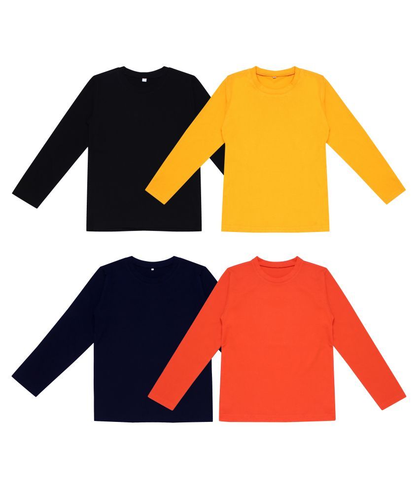     			Diaz Boys/Girls Cotton Full Sleeves T-shirt combo pack of 4