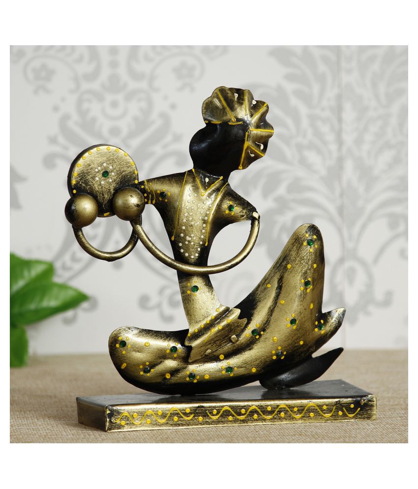     			eCraftIndia Gold Iron Figurines - Pack of 1