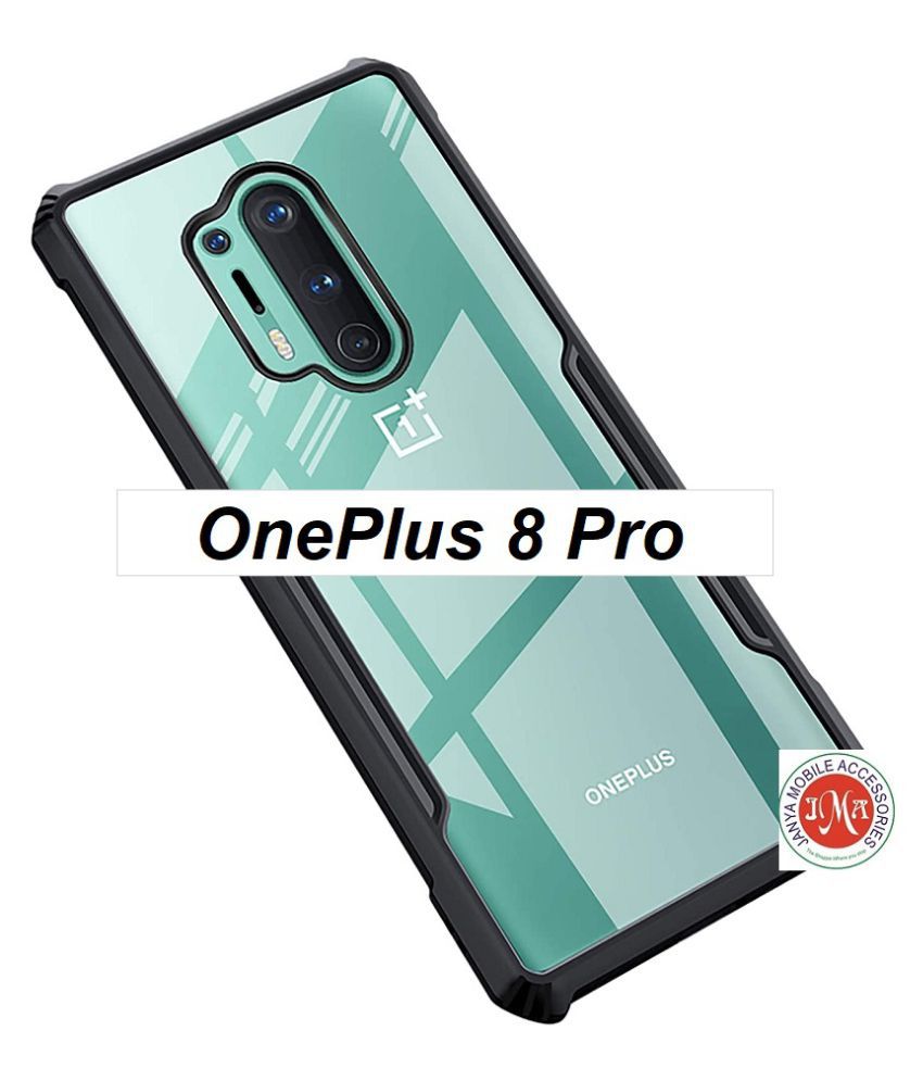     			OnePlus 8 Pro Shock Proof Case JMA - Transparent Slim Hybrid TPU Bumper Case