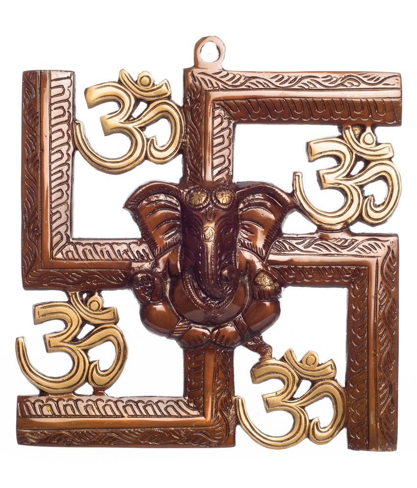     			eCraftIndia Brown Brass Figurines - Pack of 1