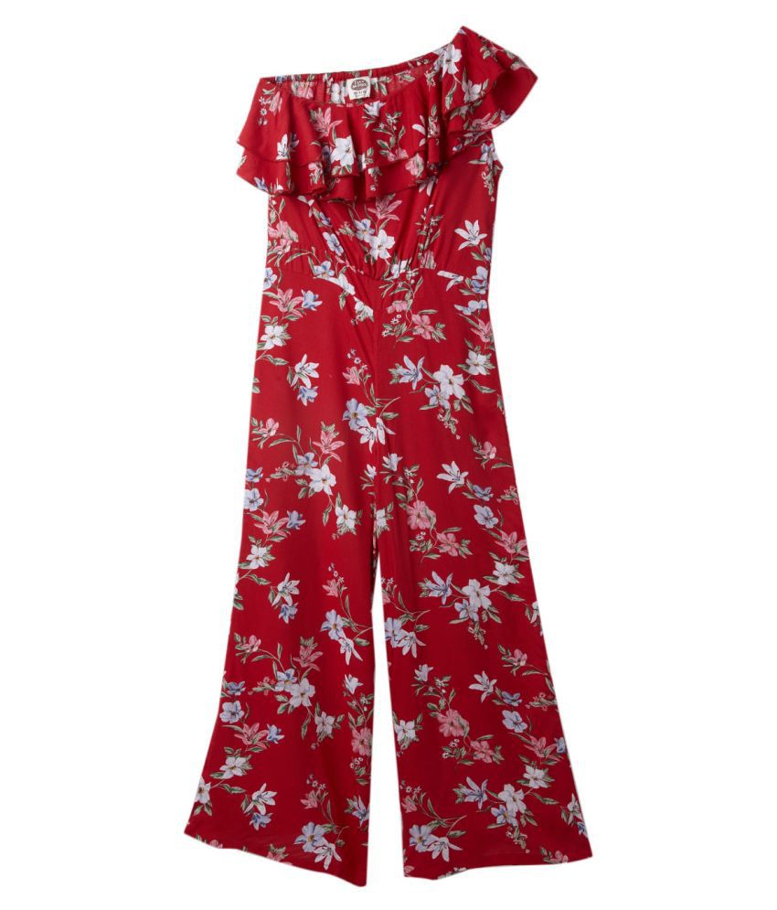     			Cub Mcpaws - Red Rayon Girls Jumpsuit ( Pack of 1 )
