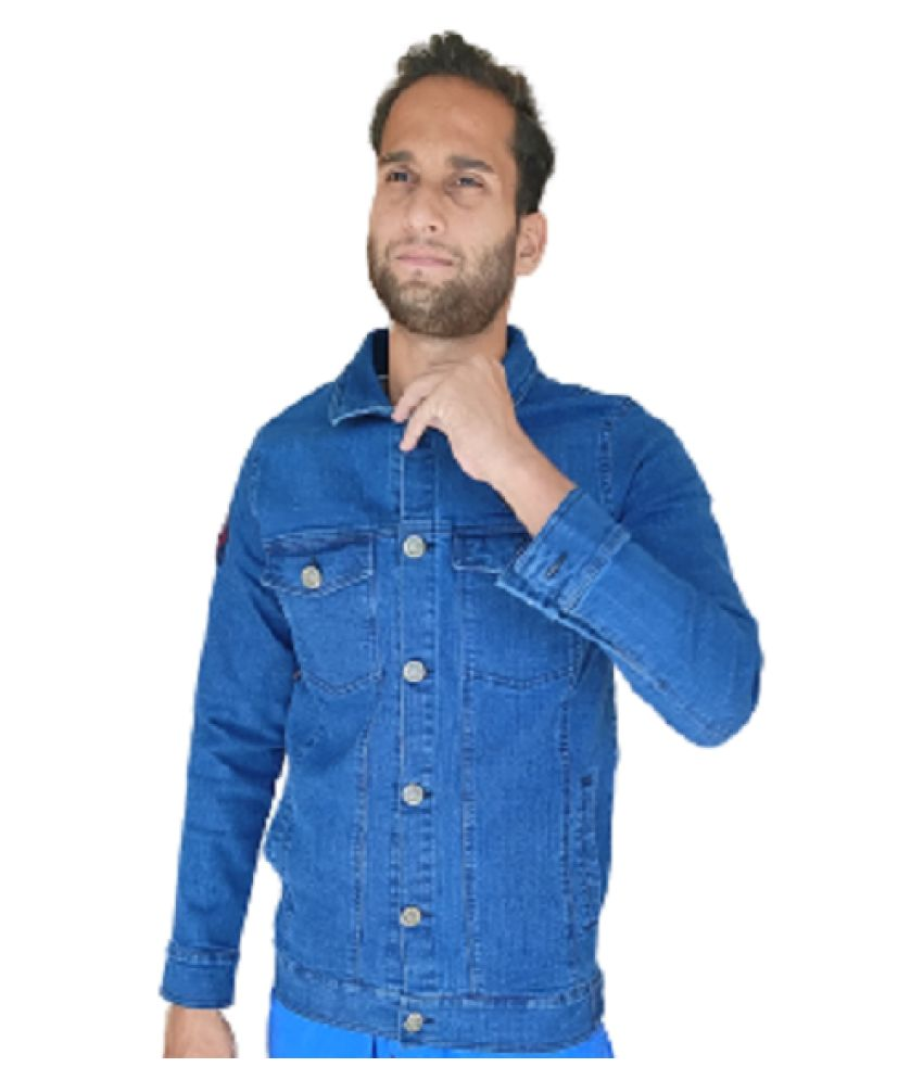 LIVSTER Blue Denim Jacket - Buy LIVSTER Blue Denim Jacket Online at ...