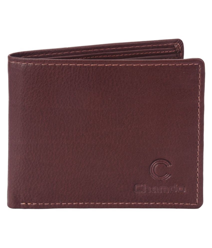     			Chamdo Men's RFID Blocking Slim Bi-fold Premium Genuine Leather Stylish Wallet with 1 ID Window & Easy Slip Pockets-Black