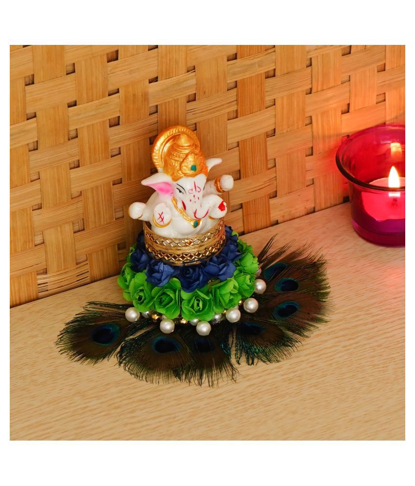     			eCraftIndia Showpiece Resin Ganesha Idol 15 x 10 cms Pack of 1