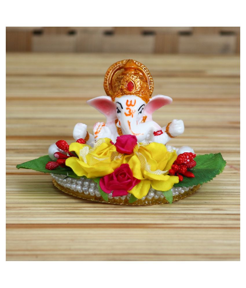     			eCraftIndia Showpiece Resin Ganesha Idol 12 x 9 cms Pack of 1