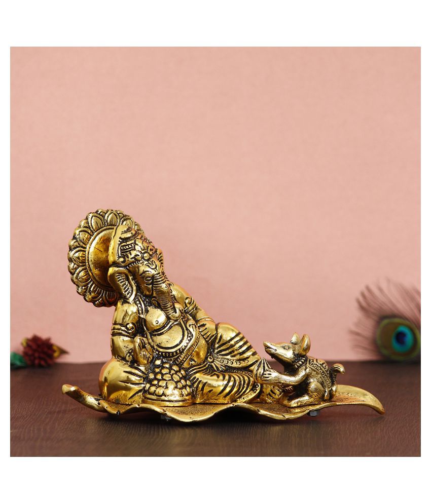     			eCraftIndia Showpiece Steel Ganesha Idol 21 x 11 cms Pack of 1