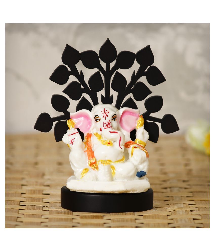     			eCraftIndia Showpiece Wood Ganesha Idol 12 x 6 cms Pack of 1