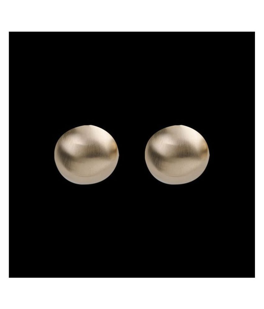     			SILVER SHINE  Stunning Gold Polished simple Stud Earring For Girls And Women