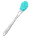 Vandelay (UK) Silk Series Silicon Electronic Double Sided Vibrating back Shower Brush - Good for dead skin removal & exfoliating - Green